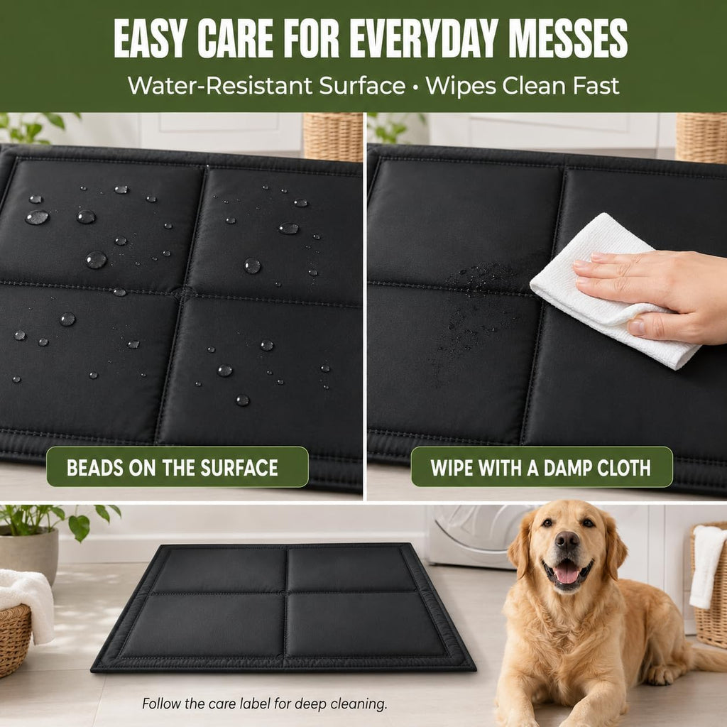 Chew Resistant Kennel Pad for Tough Chewers | FIVE SIZE OPTIONS: Available from 17 x 23 to 28 x 47 inches for small, medium, and large dog crates.