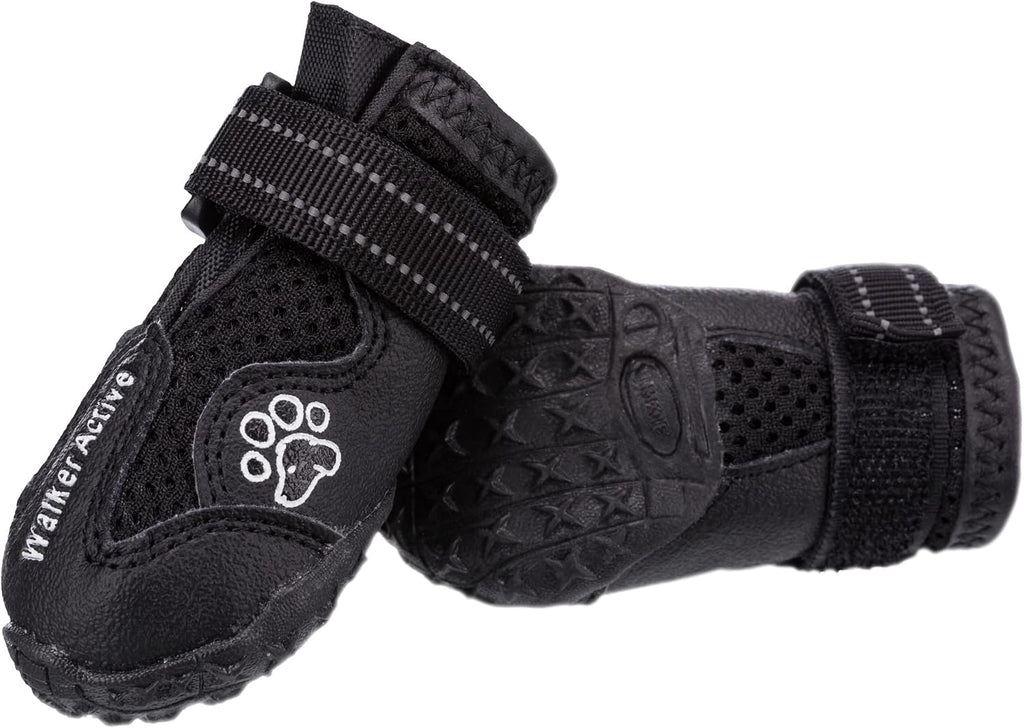 Trixie Walker Active Protective Boots, Black, L–XL, 2 Pcs