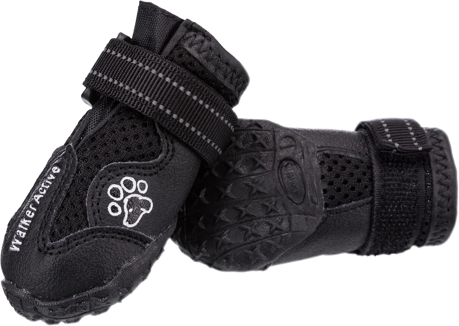 Trixie Walker Active Protective Boots, Black, L–XL, 2 Pcs
