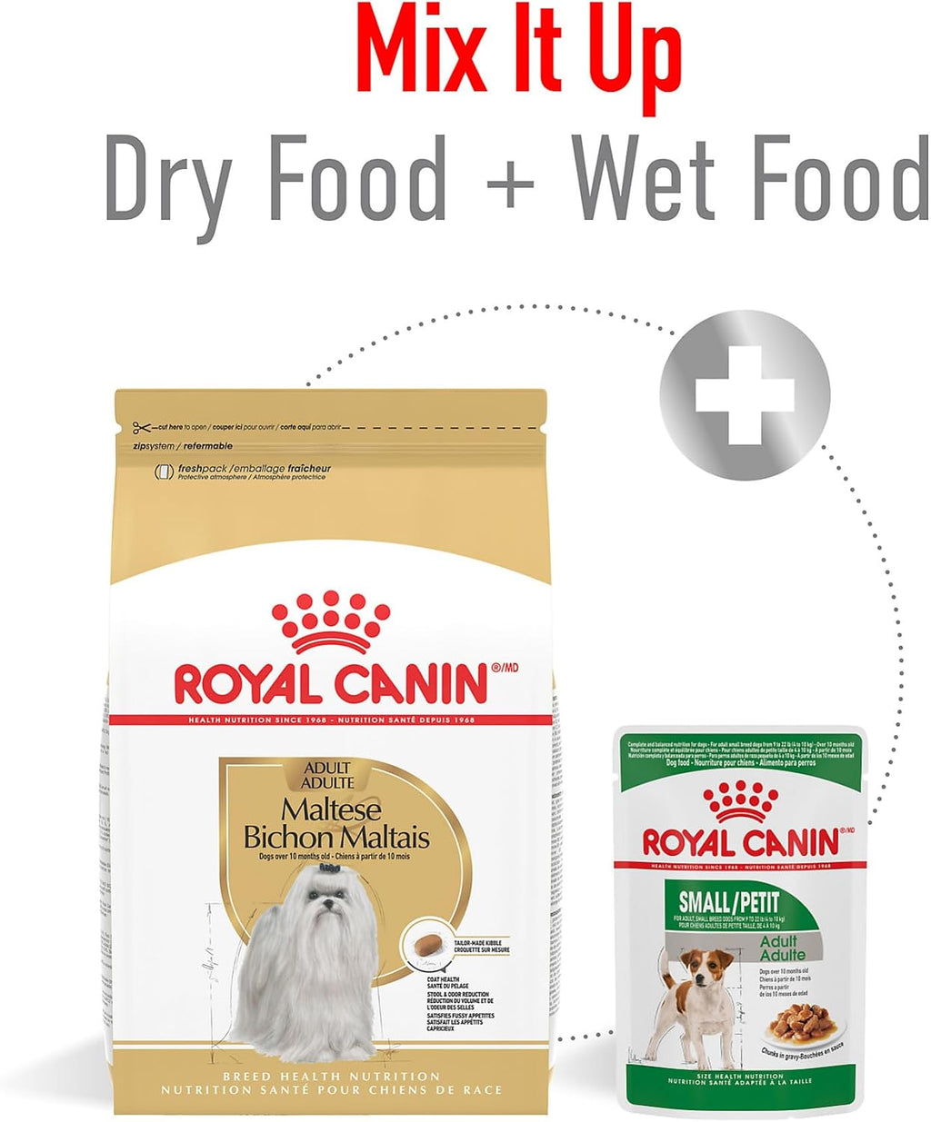 ROYAL CANIN Maltese Adult Dry Dog Food, 10 lb Bag | Coat Health with Omega Fatty Acids, Highly Digestible Proteins for Adult Malteses, Specialized Kibble for Easy Pickup