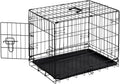 Sweetcrispy Dog Crate, 24 Inch Small Dog Puppy Cage, Foldable Pet Kennel | Single Door, Metal Kennel, Secure Lock, Removable Tray, Indoor Outdoor Training Travel