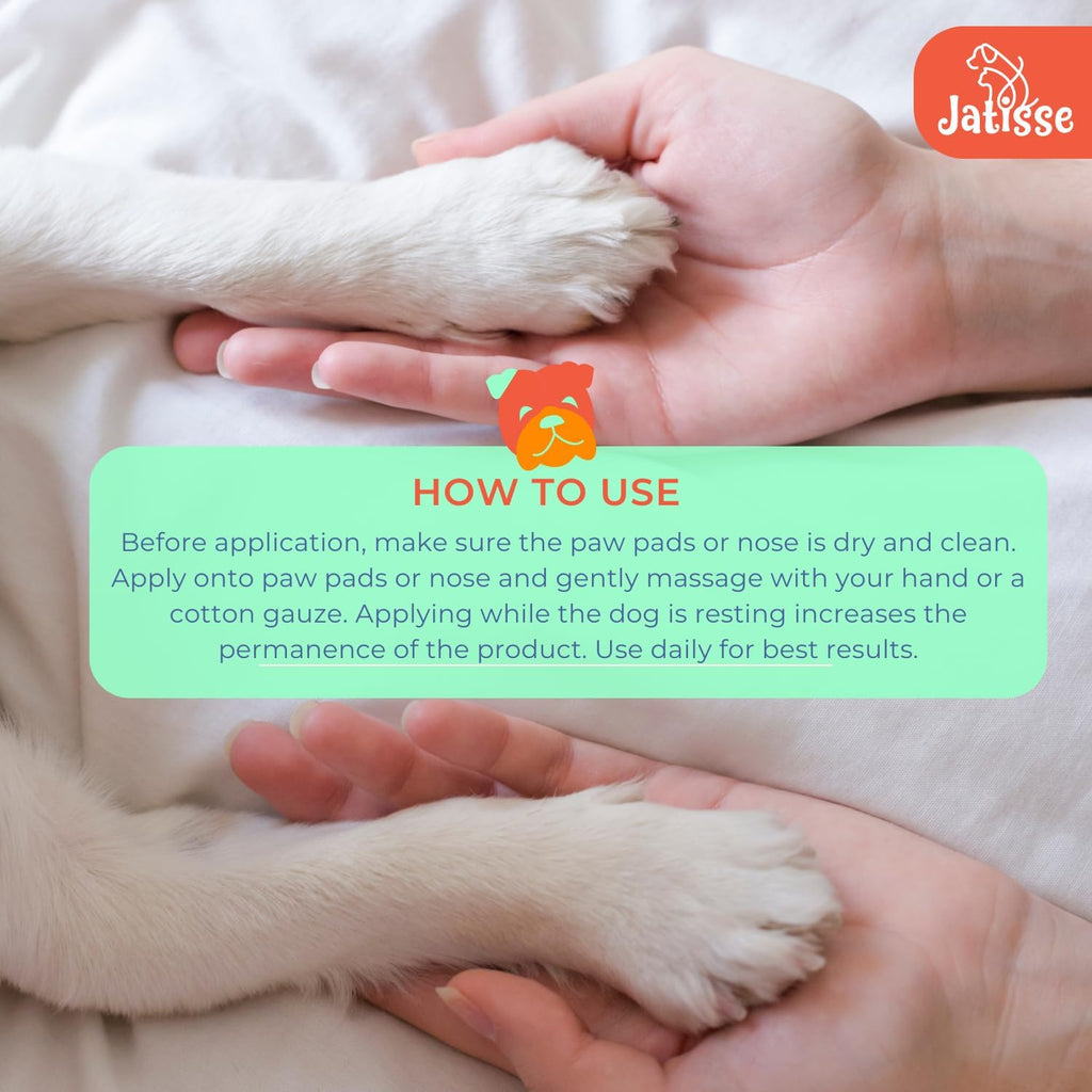 Dog Paw Pad Balm | Paw & Nose Care for Dogs | All-Natural Ingredients with Vitamin E | Heals, Repairs & Restores Paws, Nose, Elbows and Wrinkles (0.88 oz / 25 gr)