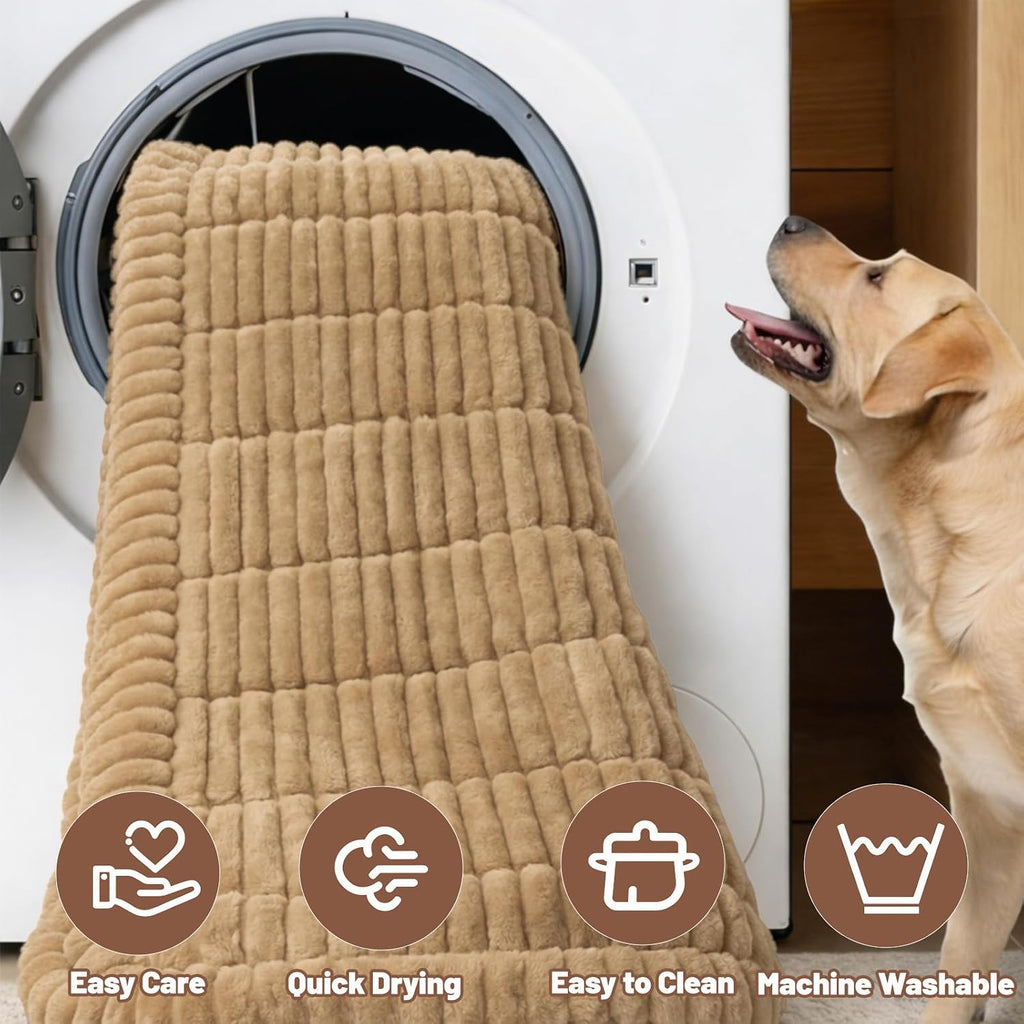 Dog Car Seat Waterproof Bed Cover Nonslip Car Back Seat Soft and Comfortabl | Pet Bed Mat Car Blanket for Travel Backseat Extender Seat Covers Dog Bed for Cars Trucks and SUVs (Brown Cover 23.6” x 51”)