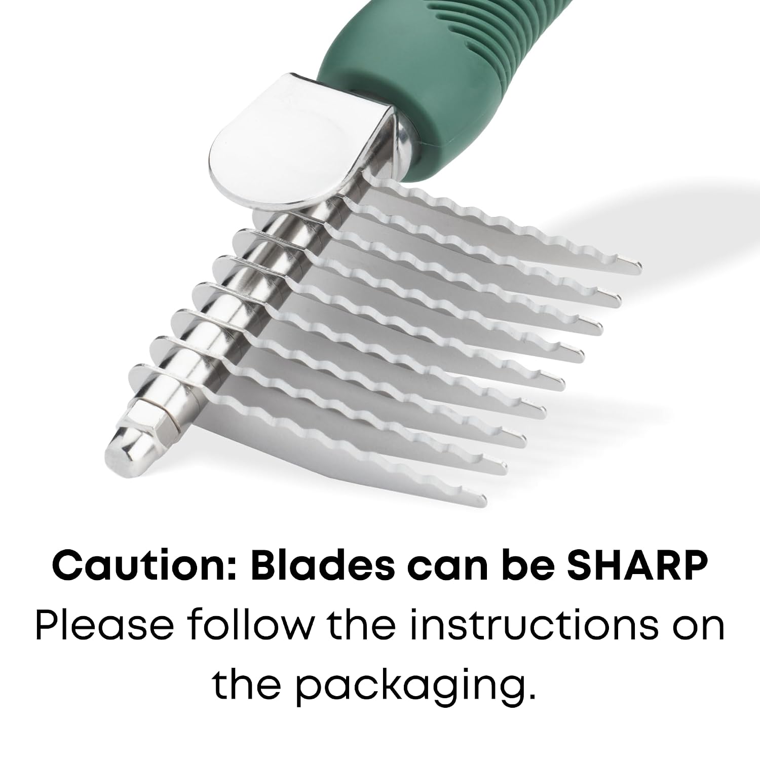 Dematting Comb for Dogs - Dematting Tool for Grooming Dog Matting - Serrated Matted Hair Removal Brush - Easily Remove Knots, Mats, and Tangles - Designed for Wavy & Curly Coats - Freshly Bailey