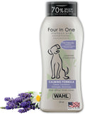 Wahl USA 4-in-1 Calming Dog Shampoo with Lavender Chamomile Scent – Cleans, Conditions, Detangles, & Moisturizes - Pet Friendly Formula - 24 Oz - Model 820000A
