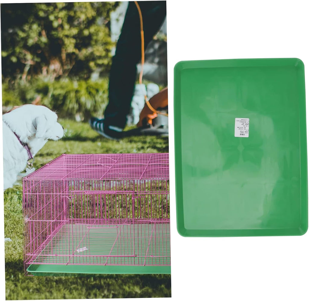 1pc Pet Cage Bedpan Pet Toilet Pan for Animals and Chickens Easy to Poop Tray for Home and Outdoor Use Green