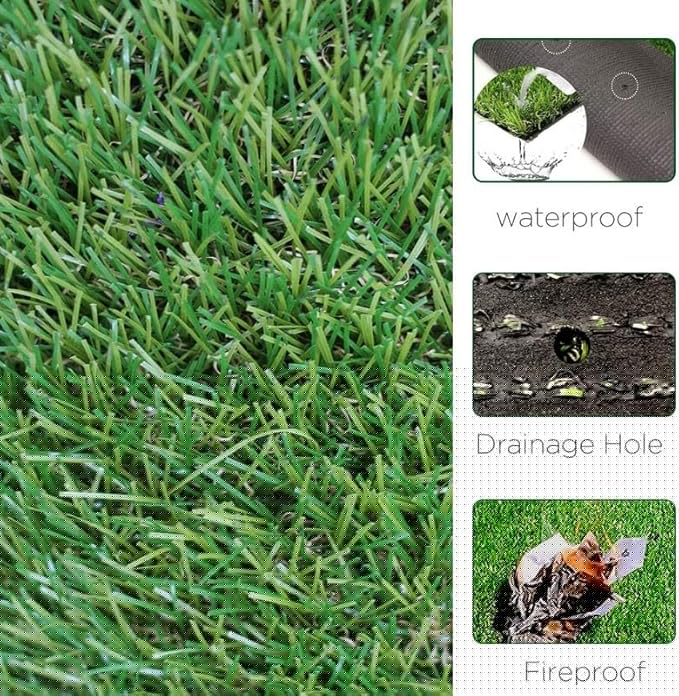ALTRUISTIC Artificial Grass 4FTX35FT(140 Square Feet), Realistic Fake Grass Deluxe Turf Synthetic Thick Lawn Pet Turf, 1 3/8” Height, Outdoor Decor, Customized