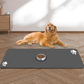 Large Pet Feeding Mat, 39.4"x31.5" Absorbent Quick Dry Dog Mat for Food and Water Bowl, Non Skid Cat Bowl Mat, No Stains Quick Dry for Pet Water Dispenser Pet Supplies for Messy Drinkers