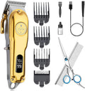 yucca Dog Grooming Clippers for Thick Heavy Coats, Cordless Animal Clippers Professional, Rechargeable Low Noise Clippers, Thick Fur Clippers with Metal Blade for Pets Dogs Cats