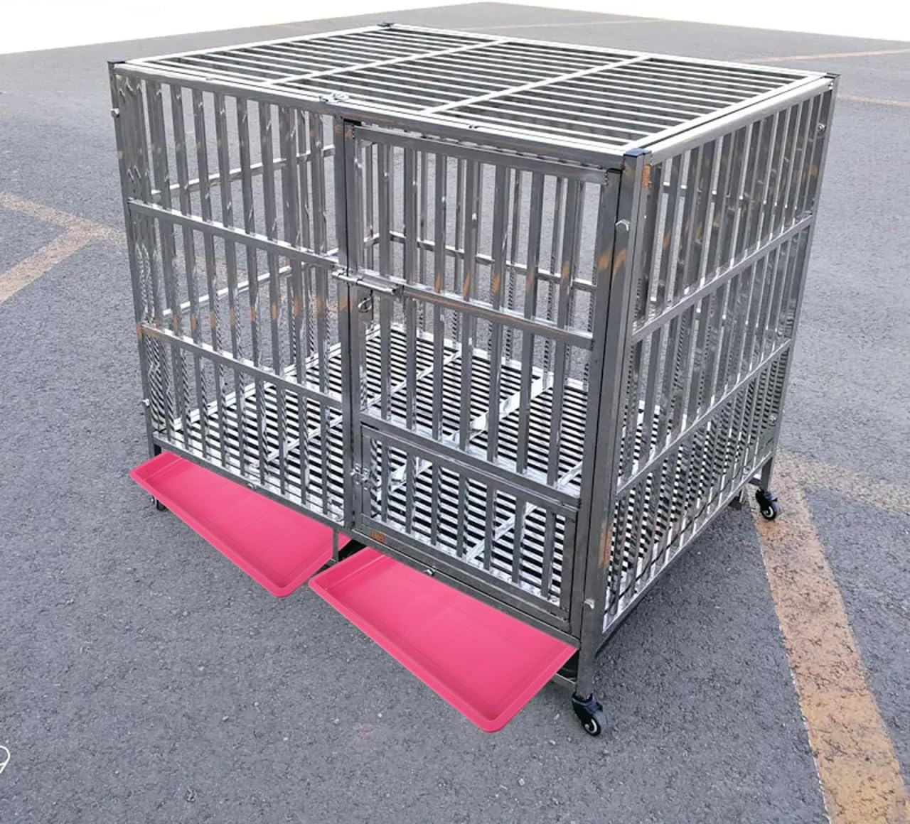 Dog Crate Bottom Tray Pet Cage Bottom Tray 19.29 X 13.18 X 1.18 in Plastic Replacement Pan for Dog Cage Kennel Rabbit and Guinea Pig Easy to Carry Reusable