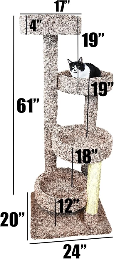 New Cat Condos Cat Tree, Beige