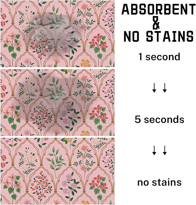 Absorbent Pet Dog Bowl Mat for Food and Water, Pet Cat Food Feeding Mat with Non Slip Rubber Backing, Dog Food Mats for Floors Waterproof, 24"x32"