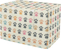 Dog Crate Cover Kennel Cover for Dog Cages Breathable for Wire Cage Indoor Outdoor Color Paw Dots