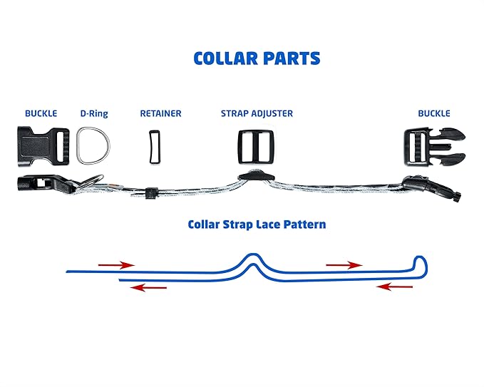 MS-5 Automatic Pet Door Collar, Genuine High Tech Pet Brand Dog Collar for Power Pet Doors - Deluxe Strap (Modern, Medium) - DC-MDN-MS5-M