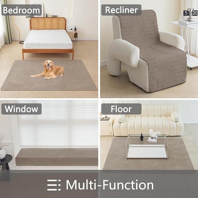 Muamar Dog Bed Cover Sofa Protector,Anti Slip Waterproof Sofa Covers for Living Room Couch Covers,Sofa Mat,Seat Cover,Dog Mat,Pet Pad for Furniture 1 Piece (30x82 inch, Brown)