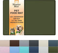 Neater Pet Brands Neater Mat Pet Mats for Food and Water, Cat & Dog Bowl Mat Waterproof Silicone, Feeding Tray, Dog Food Mats for Floors, Placemat w/Raised Edge for Under Bowls, 32" x 24", Olive
