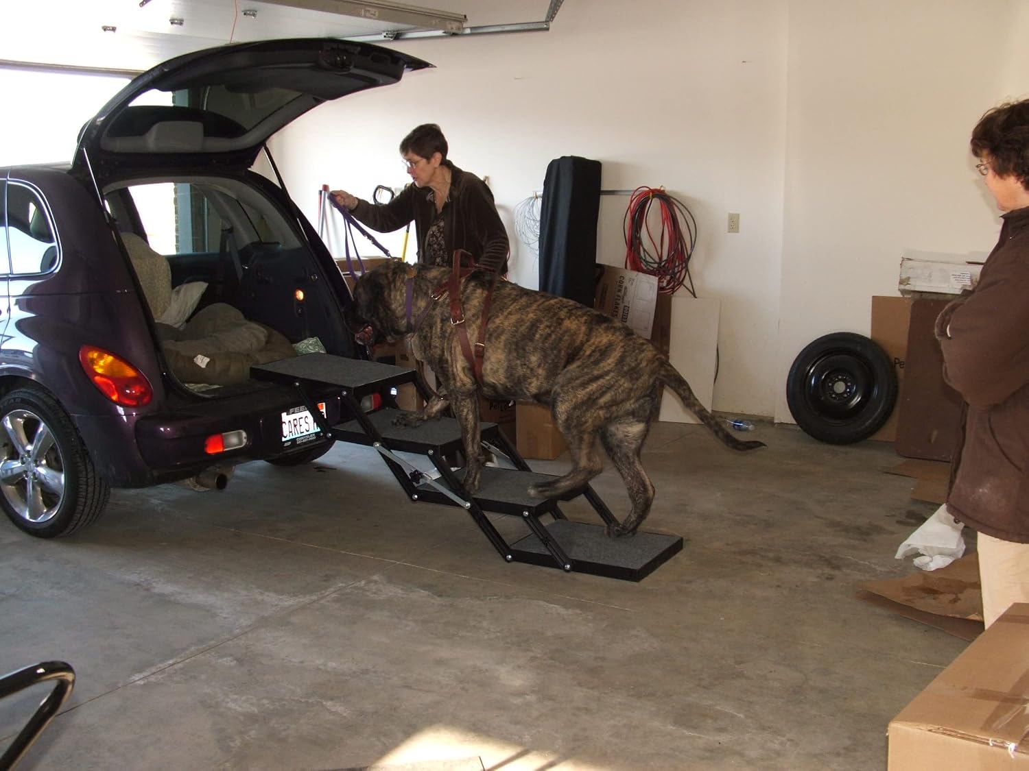 Pet Loader® XL 18" Platform, 4 Step. Folding USA Carpeted Dog Stairs. add or Remove Steps as Your Needs Change. Scroll Down to See video's Safely Carries 300 Pound Pets