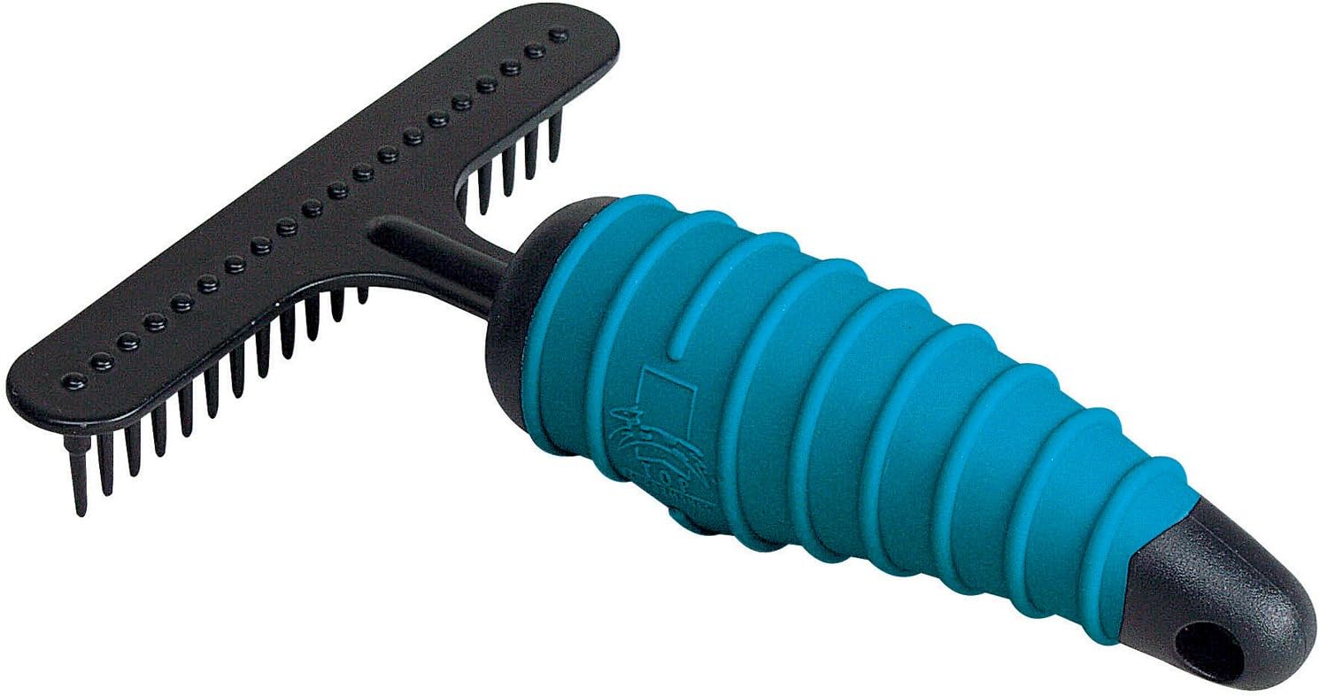 Master Grooming Tools Ergonomic Undercoat Pets Rake, Black