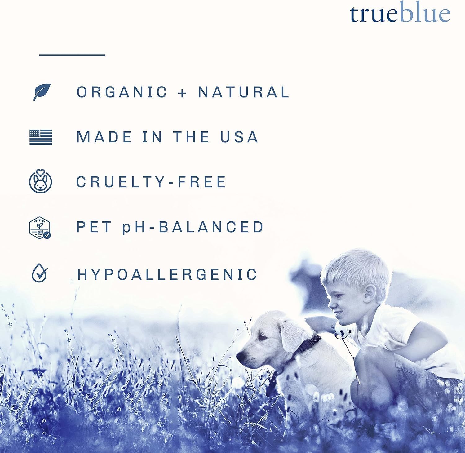 Trueblue Aloe & Avocado Moisture-Rich Conditioning Dog Crème – Conditioner Cream for Dogs, Puppies - Deodorizing, Moisturizing, Tearless – Toxin Free, Natural Botanical Blend – 12 Fl. Oz.