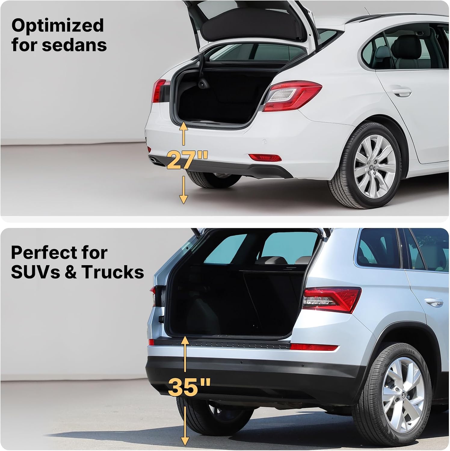 Veehoo Foldable Dog Steps for Car Truck SUV, Collapsible Large Dogs Stairs | 4 Steps Folding Dog Ramp for Cars Portable Pet Ramps Ladder Heavy Duty Non Slip for Trucks Vehicle 17" Wide, Up to 200lbs