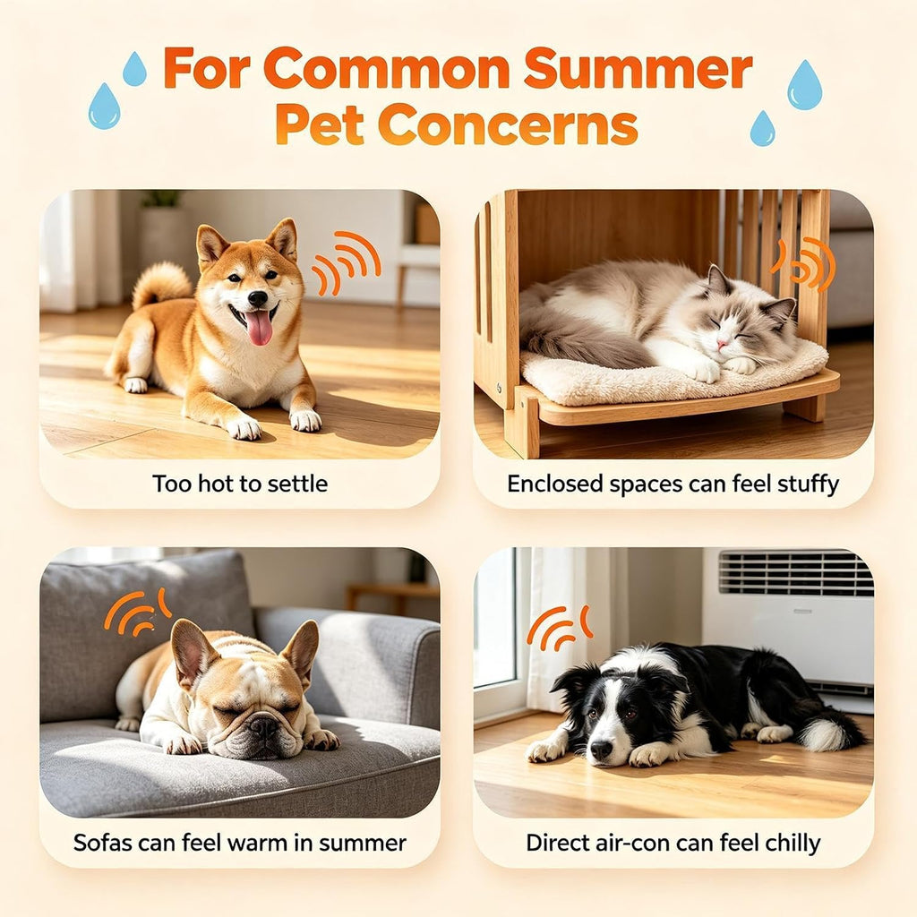 Cooling Dog Mat, Cooling Pet Pad, Puppy Crate Mat | Pet Resting Pad, Non Slip Cooling Cushion, Comfortable Summer surfaces for Puppies Kittens Bedroom Floor Sofa Cage Kennel