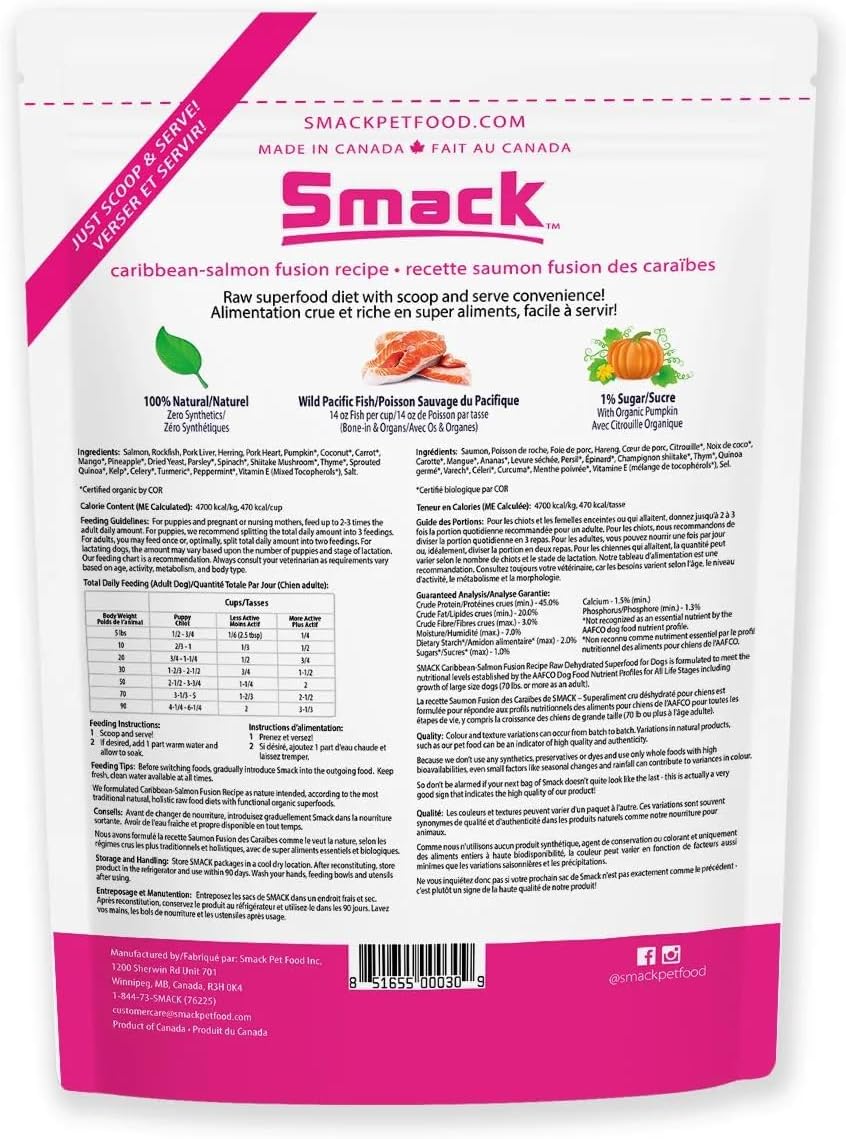 Salmon Fusion Dog Food by Smack Pet Food