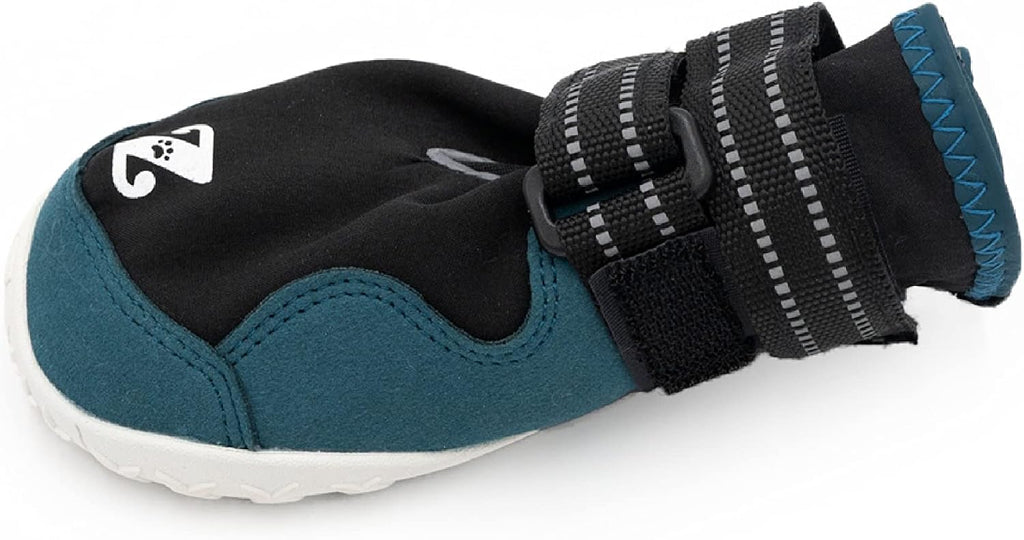 ZippyPaws Adventure Boots - Dog Shoes for Paw Protection from Hot and Cold, Dog Booties for Winter & Summer, Dog Shoes for Large & Small Dogs - Teal, S - Size 4