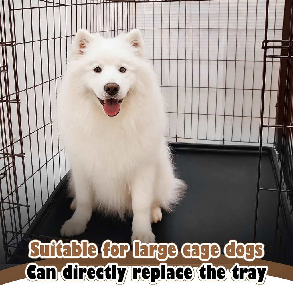 3 Pcs 41 Inch Replacement Dog Crate Pan, Plastic Bottom Tray for Dog Crate