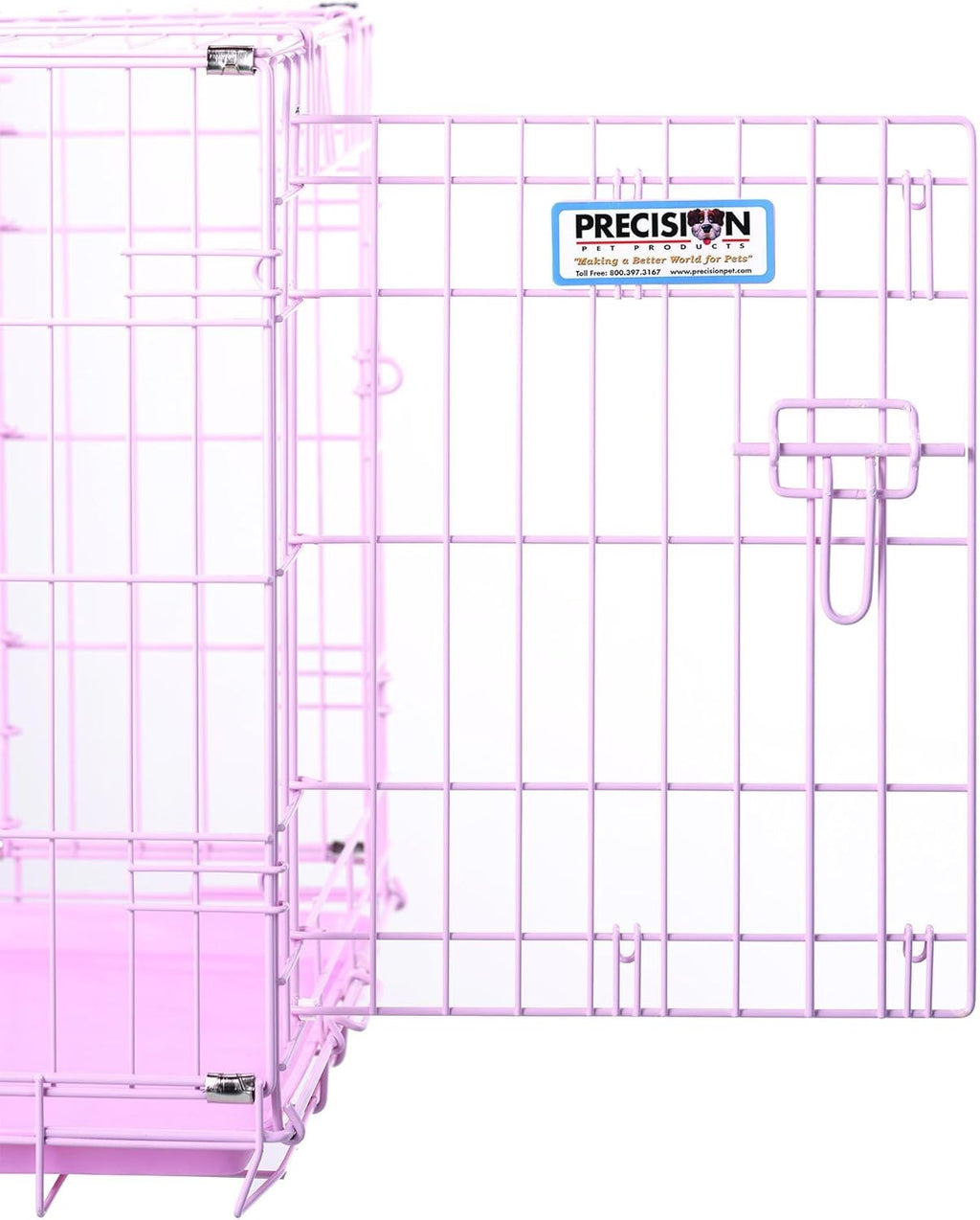 Precision Pet "ProValu," Double Door Dog Crate Pink
