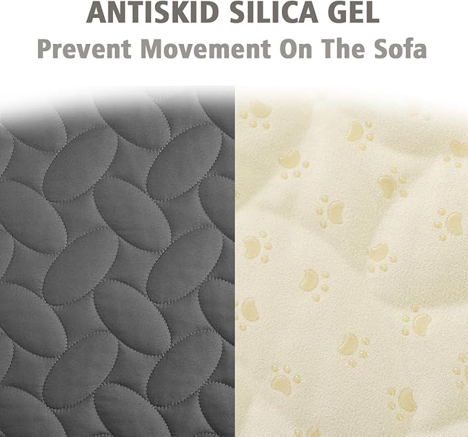 Ameritex Waterproof Pet Bed Cover Anti-Slip Dog Bed Blanket for Sofa and Furniture Waterproof New Pattern Design (Darkgrey, 30x80 Inch (Pack of 1))