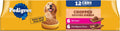 Pedigree Chopped Ground Dinner Wet Dog Food, Beef Pack, 13.2 oz, 12 Count | 100% complete & balanced, 36 vitamins & minerals, slow cooked, 30%+ water for hydration, supports skin & coat & lean muscles