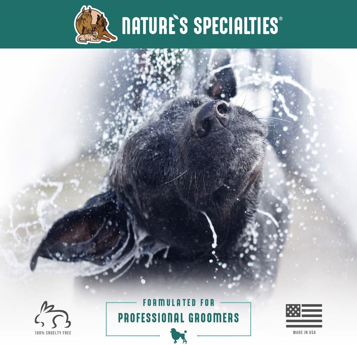 Nature's Specialties Colloidal Oatmeal Creme Rinse Ultra Concentrated Conditioner for Pets, Makes up to 3 Gallons, Relief for Dry Flaky Skin, Made in USA, 16 oz