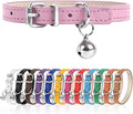 S Dog Collar for Small Dogs Adjustable Dog Collars Cat Collar for Small Medium Large Dogs 3/8 inch Width (Pink, S)