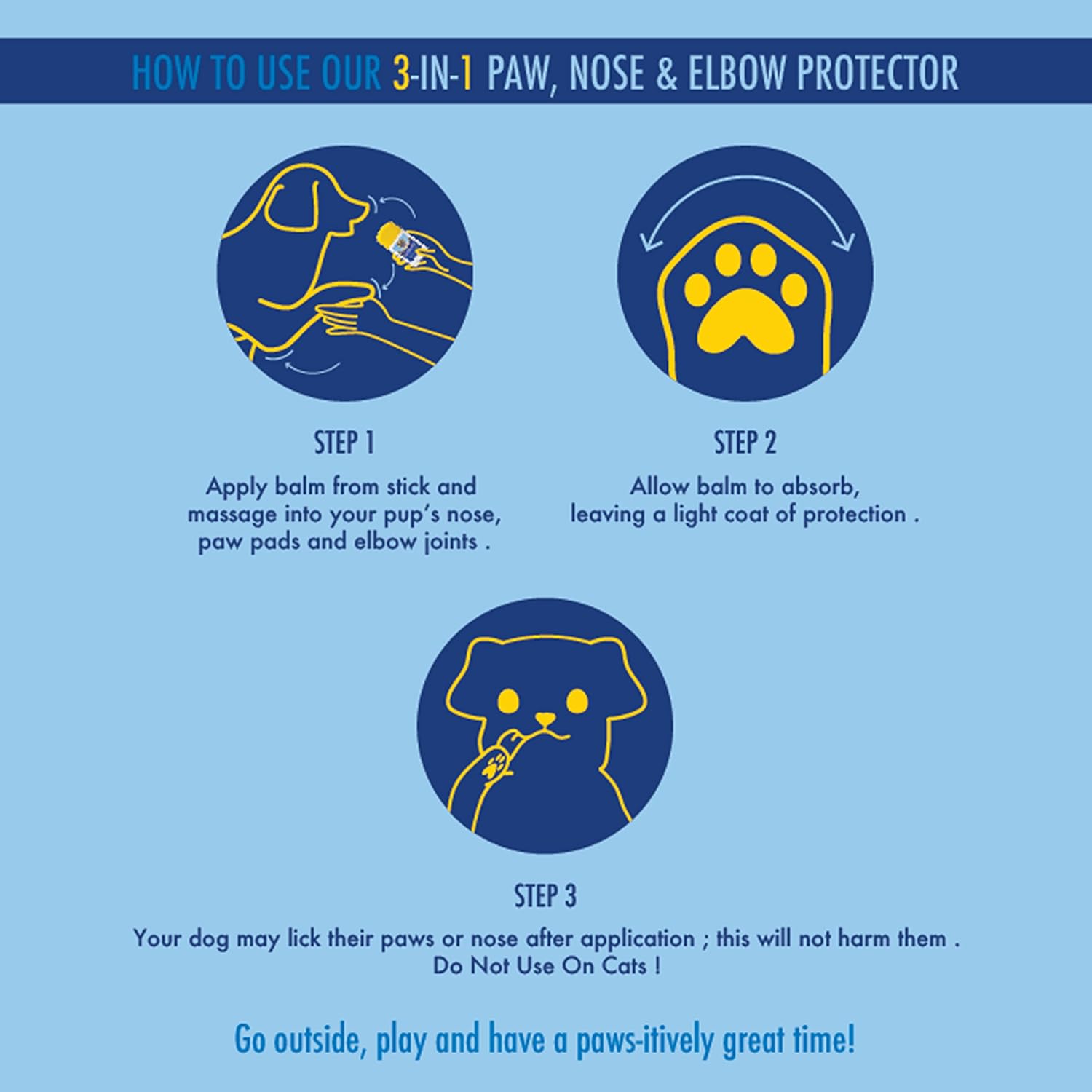 Banana Boat Nose, Paw & Elbow 3-in-1 Sun Balm Sun Protector for Dogs, 1.37 oz.