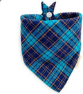 Dog Bandana(Midnight Lagoon Plaid S)