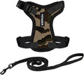 Voyager Escape-Proof Step-in Lock Cat Harness & 5ft Neoprene-Handle Leash Set All-Weather Mesh with Reflective Stitching for Small to Large Cats by Best Pet Supplies, Army/Black Trim, XXXS