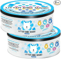 Cat Litter Deodorizer Jar (Fresh Scent, 16 Oz, Pack of 2) - Cat Litter Odor Absorber Gel In A Jar - Litter Box Pet Air Freshener - Litter Odor Eliminator to Freshen Air