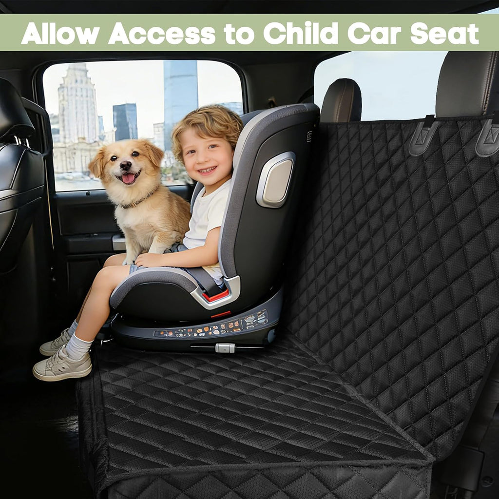 Dog Car Seat Cover for Trucks Ford F150/Chevrolet Silverado 1500 | Ram 1500/GMC Sierra 1500, Waterproof Nonslip Heavy Duty Back Seat Cover for Dogs