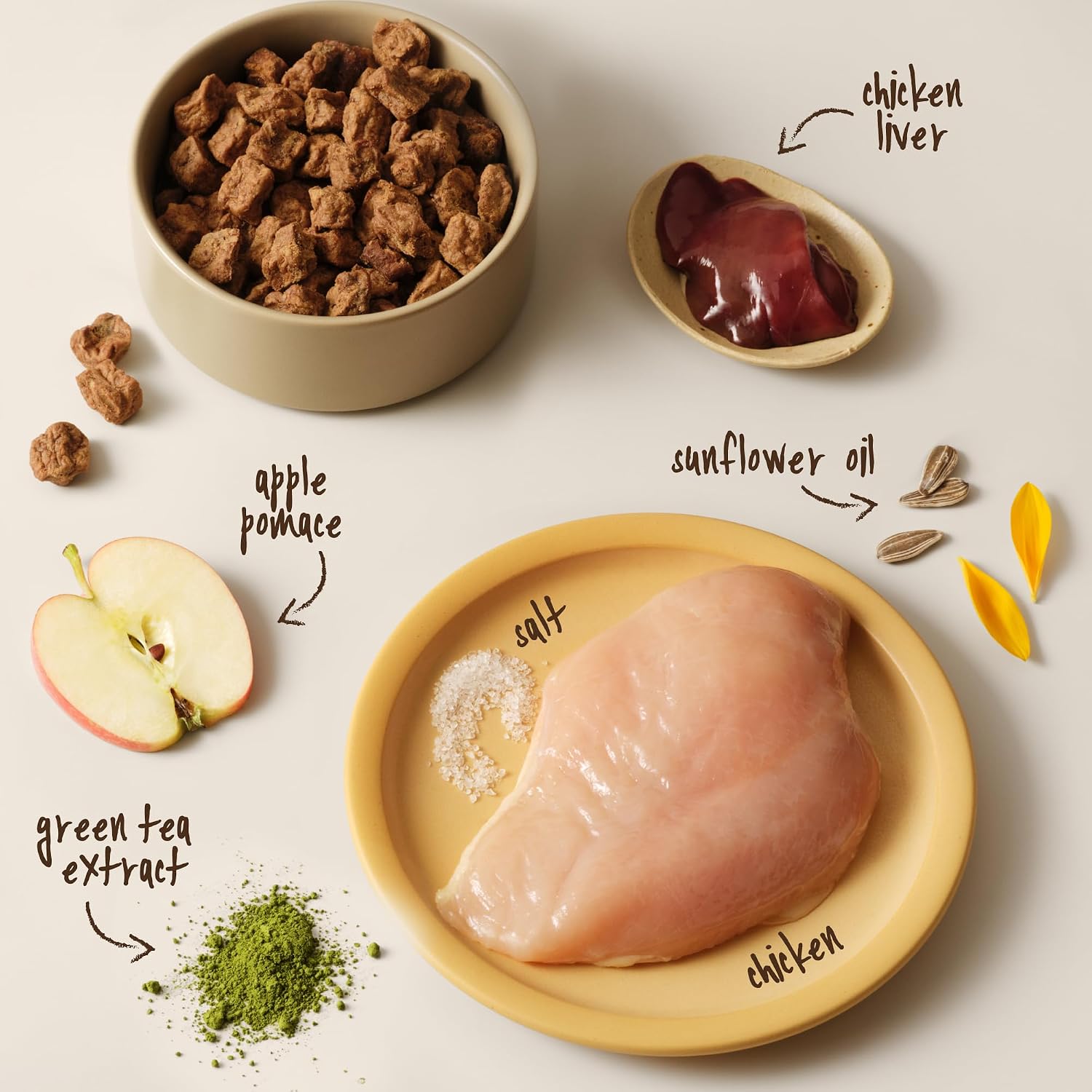 Full Moon® Pure Protein Air Dried Dog Food Free Range Chicken Recipe 1lb | Human Grade, Protein-rich, Jerky-like texture, Shelf-stable, 90% meat