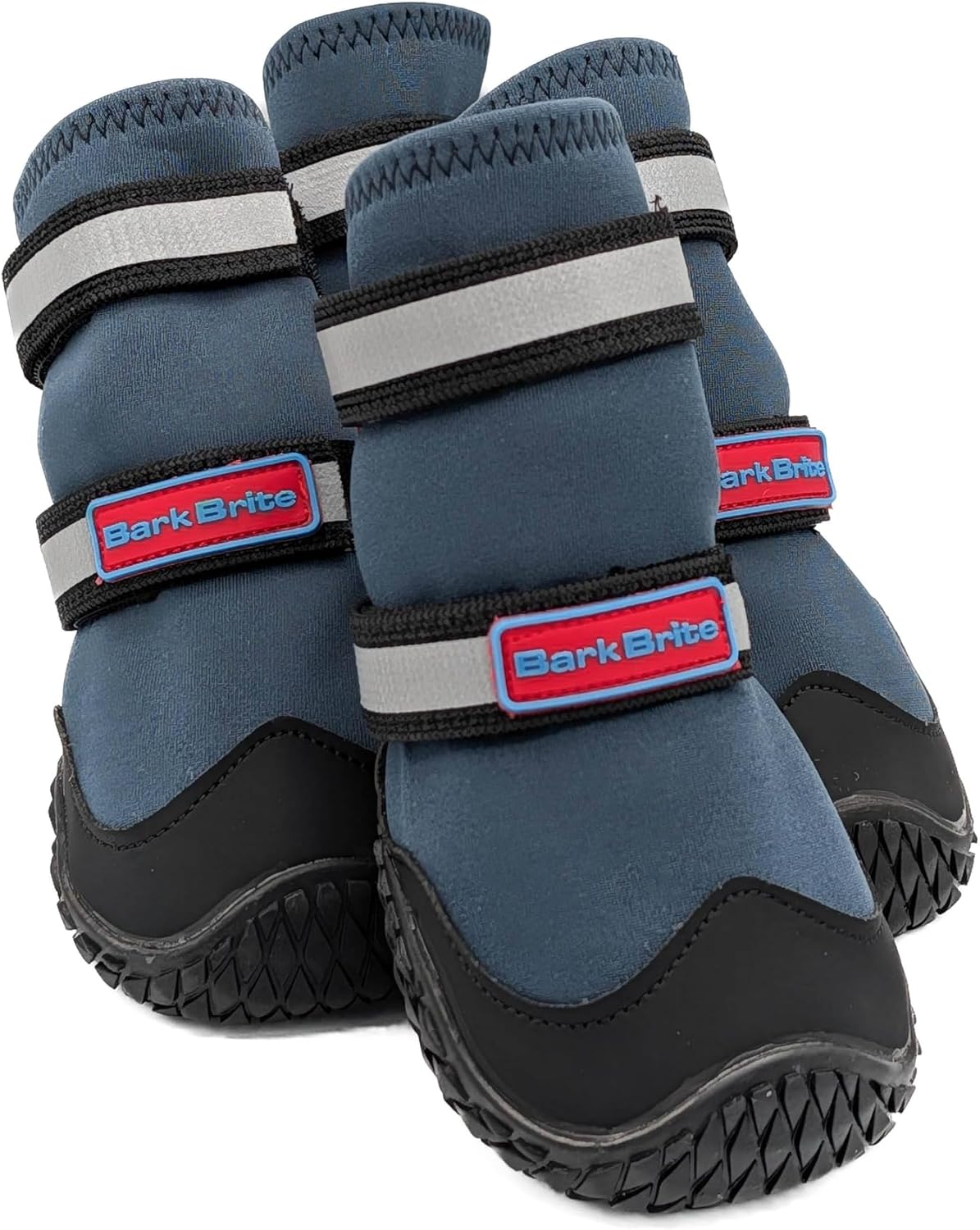 Bark Brite NEW All Terrain All Weather Neoprene Dog Shoe (Stone Blue, Large)