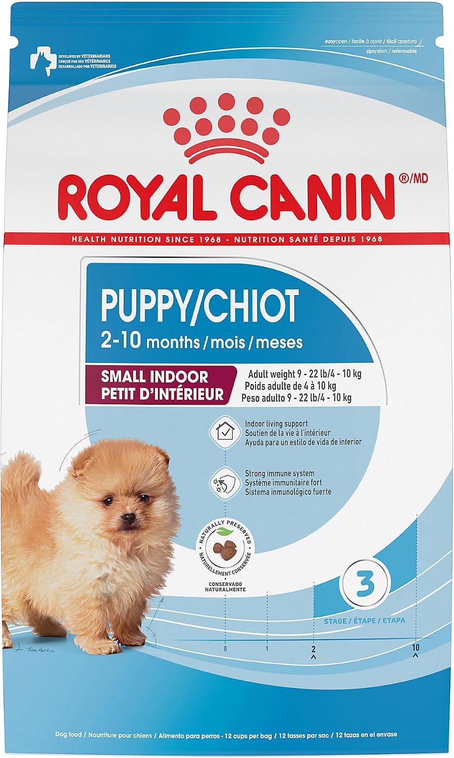 ROYAL CANIN Size Health Nutrition Small Indoor Puppy Dry Dog Food, 2.5 lb Bag