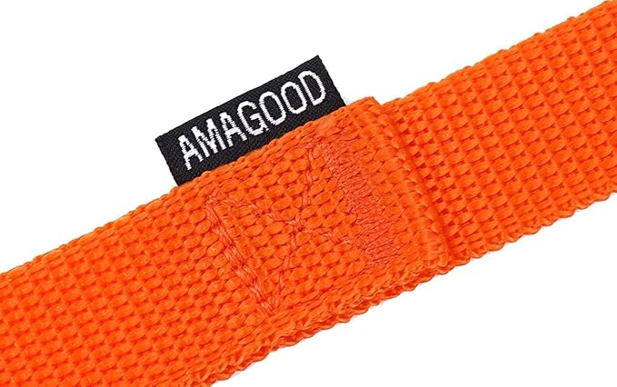AMAGOOD Dog/Puppy Obedience Recall Training Agility Lead-15 ft 20 ft 30 ft 50 ft Long Leash-for Dog Training,Tie Out,Play,Safety,Camping (20Feet x 1Inch, Orange)