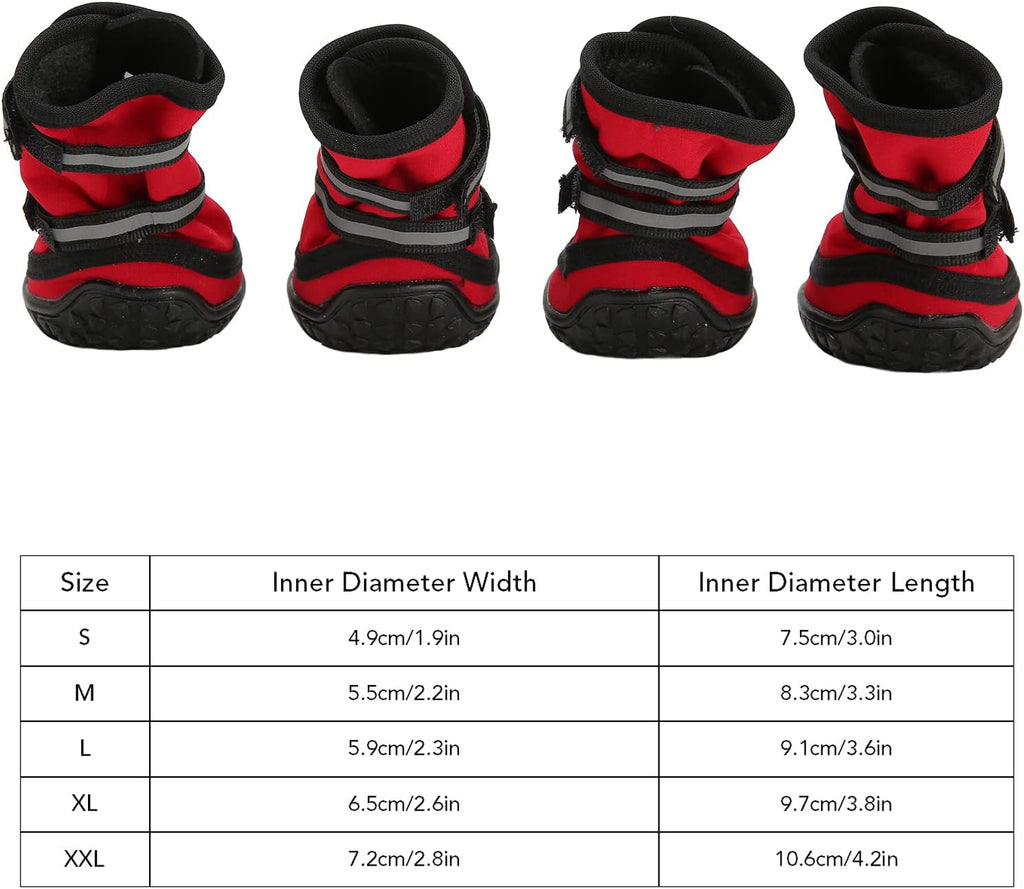 Dog Shoes for Large Small Medium Dogs, Strong Dog Hiking Shoes Breathable Adjustable Dog Boots with Anti Slip Sole Reflective Pet Paws Protectors for Hiking Walking Outdoor Floor