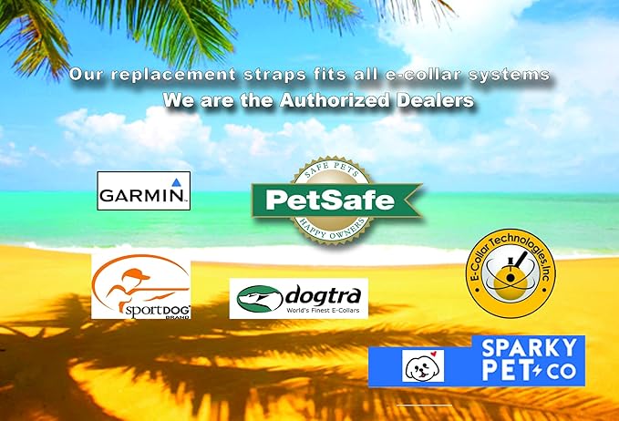 Sparky Pet Co - ECollar Replacement Strap - Bungee Dog Collar - Waterproof - Adjustable - Secure Nexus Wheel Lock - for Electronic Training & Invisible Fence Systems - 3/4" (Red)