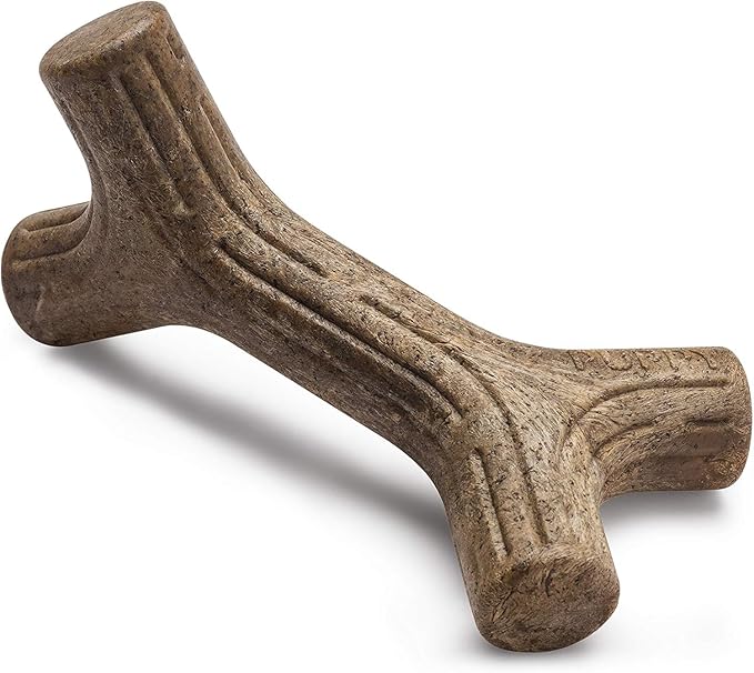 Benebone Puppy Maplestick Dog Chew Toy, Made in USA, Real Maple Wood Flavor, Small, Brown