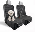Meginc 2-Pack Front Seat Covers for Dogs, Waterproof Car Seat Protectors | 600D Oxford dog car seat covers with side flaps; non-slip, scratch-resistant captain chair covers for cars, SUVs and trucks