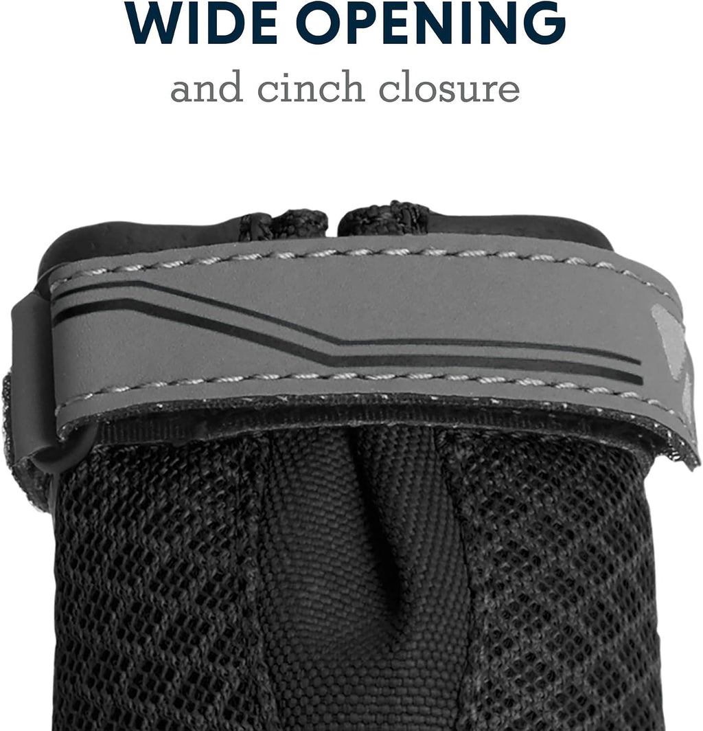 Ruffwear, Grip Trex Dog Shoes, Non-Slip Boots for Hot Pavement & Snow, Weatherproof Paw Protection with Breathable Mesh, Rugged Sole for Hiking, Obsidian Black, 2.50"