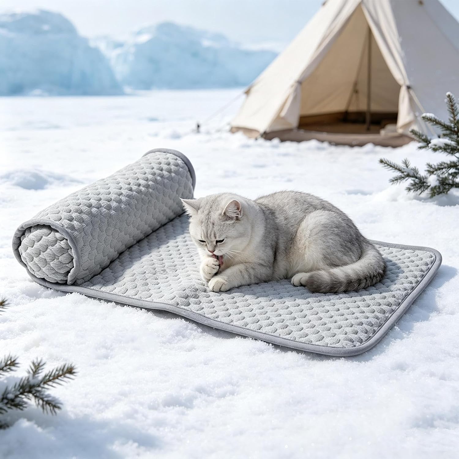 Cooling Dog Mat, Cooling Pet Pad, Puppy Crate Mat | Pet Resting Pad, Non Slip Cooling Cushion, Comfortable Summer surfaces for Puppies Kittens Bedroom Floor Sofa Cage Kennel