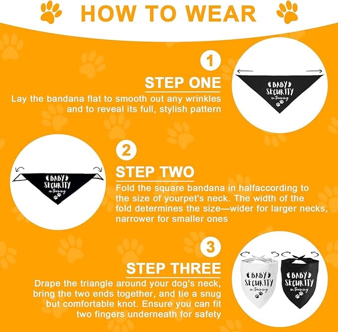 Our Humans are Getting us a Baby Dog Bandanas Pet Scarf Pregnancy Announcement Pet Bandana for Dogs Pet Accessories for Dog Lovers Announcement Photo Props for Large Medium Small Dogs, 2 Packs