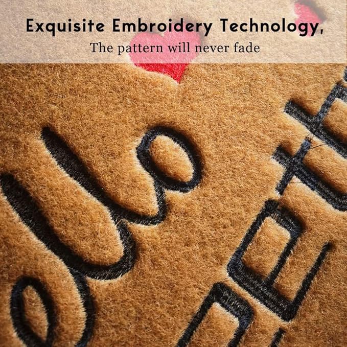 Assaoy We are Covered Psalm 91 Funny Door Mats Outside Coir Doormat for Home Entrance,Front Door mat,Indoor Entrance Embroidered Welcome Rubber Rugs Home Christmas New Year Decor 30”x 18”